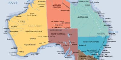 Меченые карты Австралии