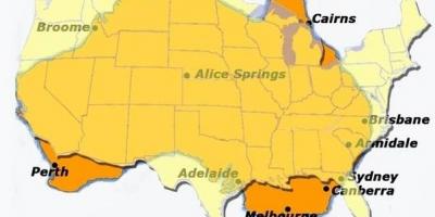 Австралии в Америку карте