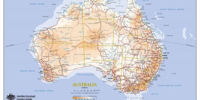 Карта Австралии транспорта