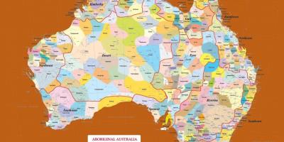 Карта аборигенов Австралии