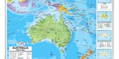 Австралия и окружающие ее страны карте