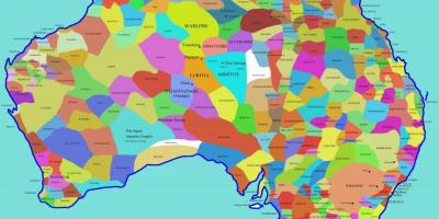Карта коренных народов Австралии